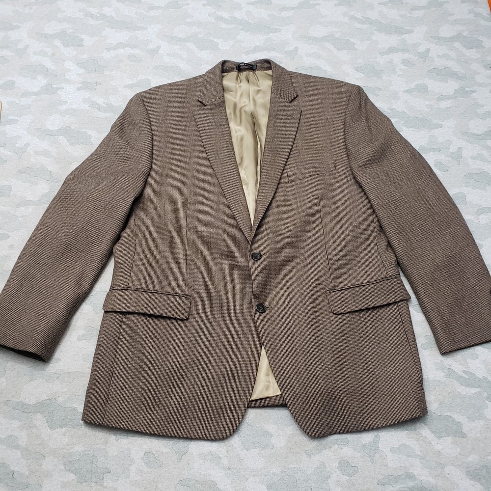 Lauren Ralph Lauren Suit‎ Mens 46R Brown Wool Two Button Sports Coat